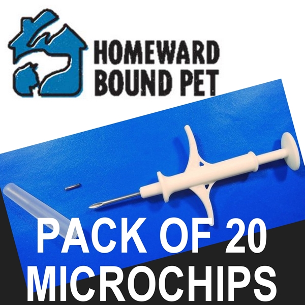 Picture of 20-Pack of Homeward Bound Pet ISO Mini Microchips for only $5.50 each 20 Pack of Homeward Bound Pet ISO Mini Microchips for just $5.50 per chip